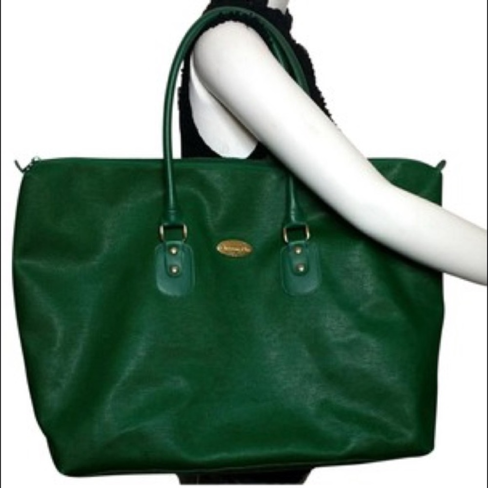 Vintage Christian Dior Large Green Weekender